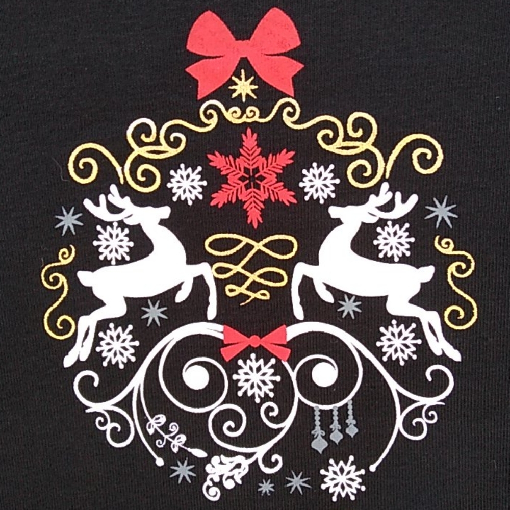 Women's White Stag Black Long-Sleeve Tee H…